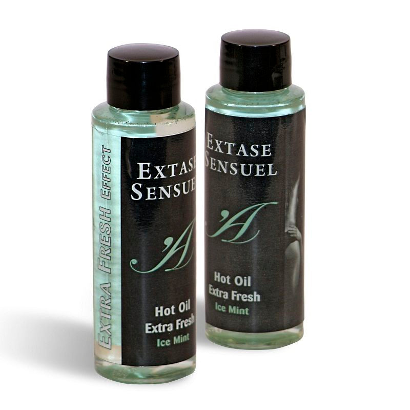 EXTASE SENSUAL - MASÁŽNÍ OLEJ S EXTRA SVĚŽÍM LEDOVÝM EFEKTEM 100 ML
