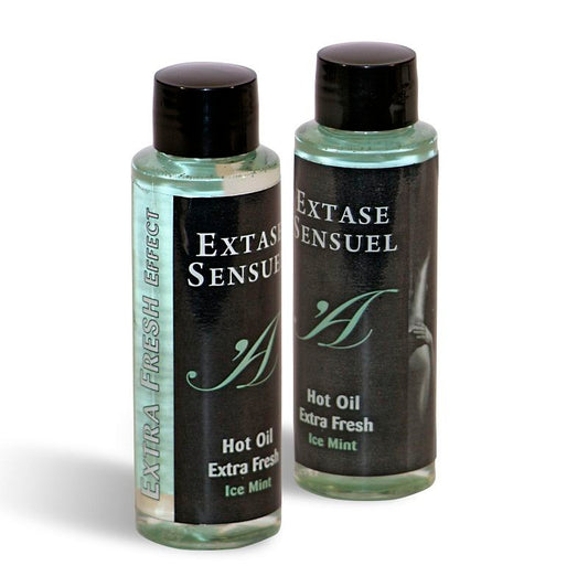 EXTASE SENSUAL - MASÁŽNÍ OLEJ S EXTRA SVĚŽÍM LEDOVÝM EFEKTEM 100 ML