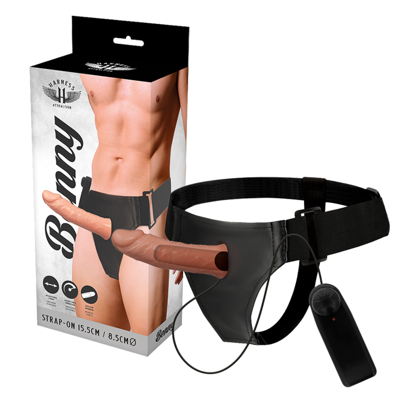 ATRAKČNÍ POSTROJ - RNES DUTÝ BENNY S VIBRÁTOREM 15 CM -O- 4,5 CM