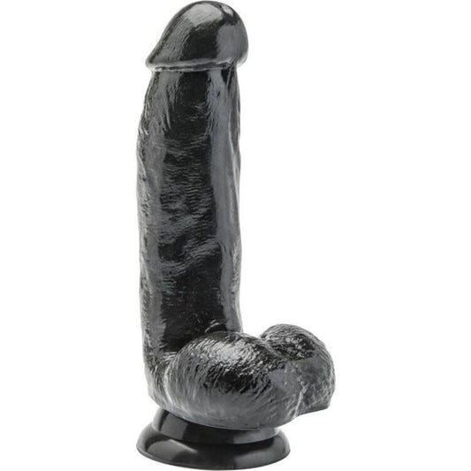 ZÍSKEJTE REÁL - DILDO 12 CM S KOULEMI ČERNÝ