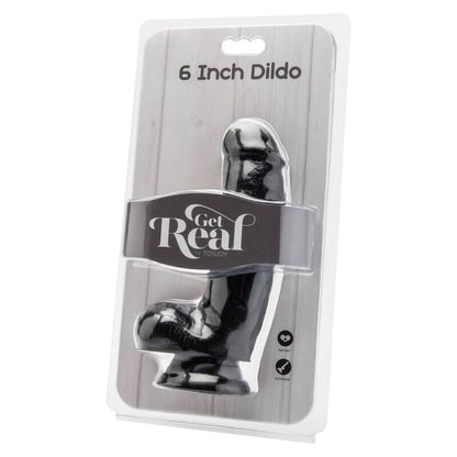 ZÍSKEJTE REÁL - DILDO 12 CM S KOULEMI ČERNÝ