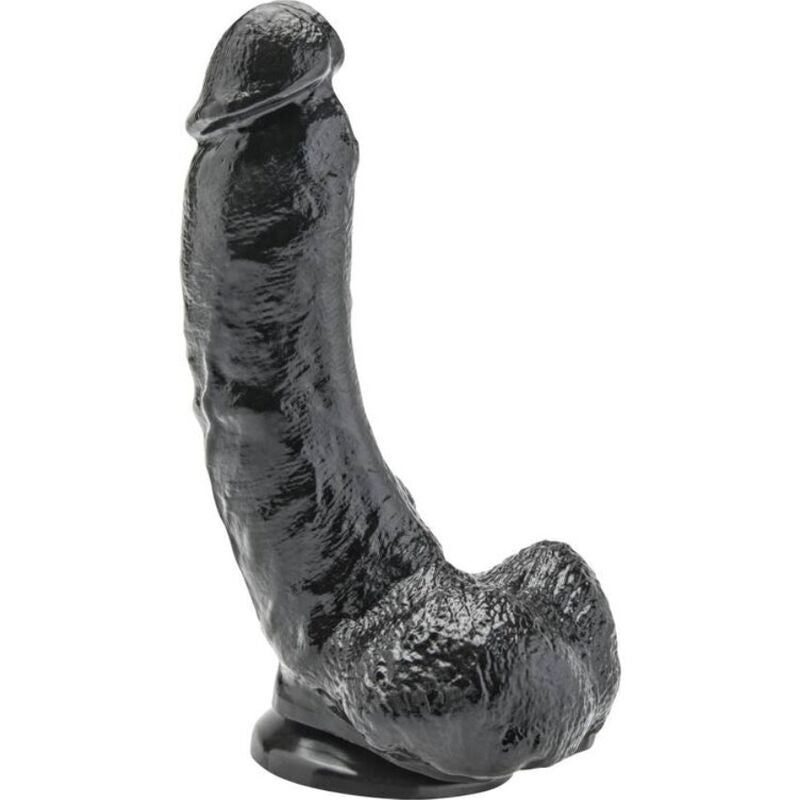 GET REAL - DILDO 20,5 CM S KOULEMI ČERNÝ