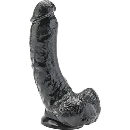 GET REAL - DILDO 20,5 CM S KOULEMI ČERNÝ
