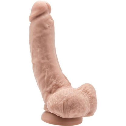 ZÍSKEJTE REÁL - DILDO 20,5 CM S POVRCHOVÝMI MATERIÁLY NA KOULE