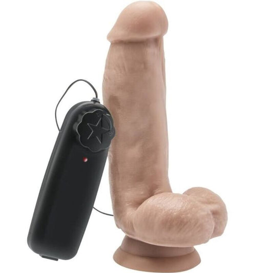 ZÍSKEJTE REÁL - DILDO 12 CM S KOULEMI A VIBRÁTOREM