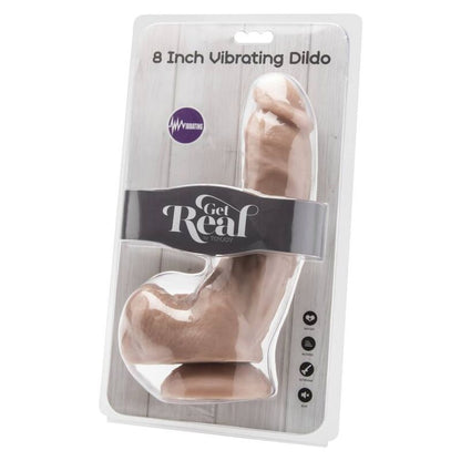 ZÍSKEJTE REÁL - DILDO 20,5 CM S KOULEMI A VIBRÁTOREM