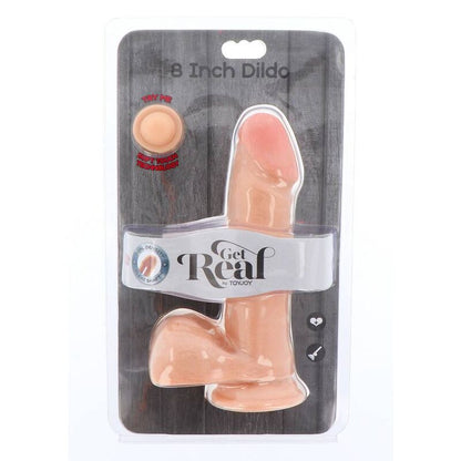 ZÍSKEJTE REÁL - DVOJITÁ HUSTOTA DILDA 18 CM KOULE SKIN