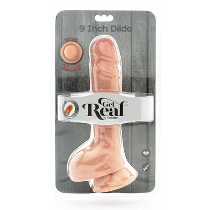 ZÍSKEJTE REÁL - DVOJITÁ HUSTOTA DILDA 25,5 CM S KOULEMI SKIN