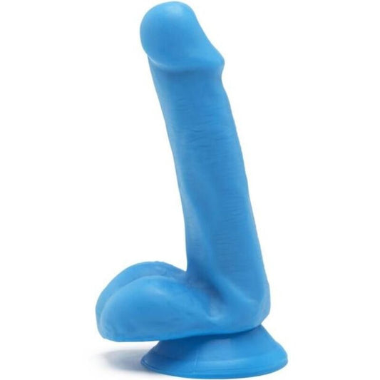 ZÍSKEJTE REÁL - DILDO HAPPY DICKS 12 CM S KOULEMI MODRÉ