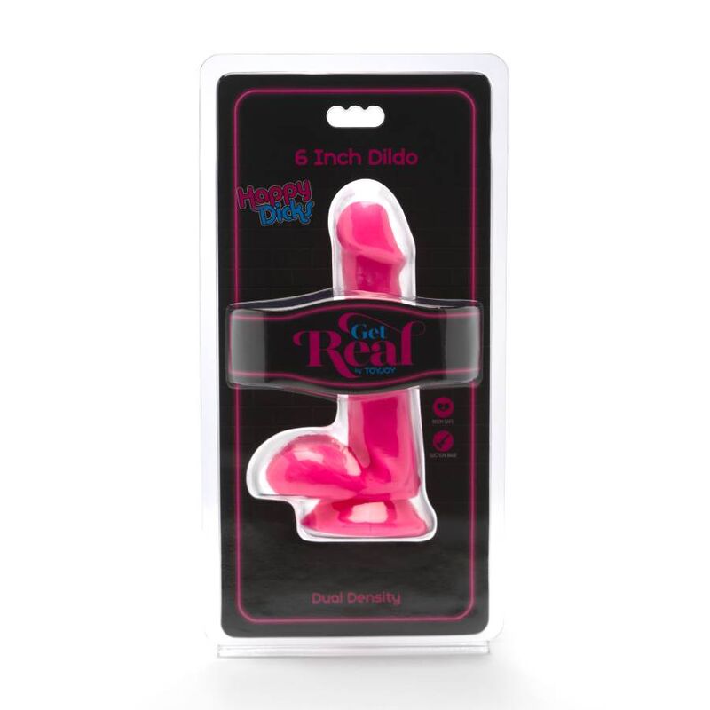 ZÍSKEJTE REÁL - HAPPY DICKS DILDO 12 CM KOULE RŮŽOVÉ