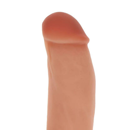 SILIKONOVÉ DILDO 18 CM S KOULEMI SKIN
