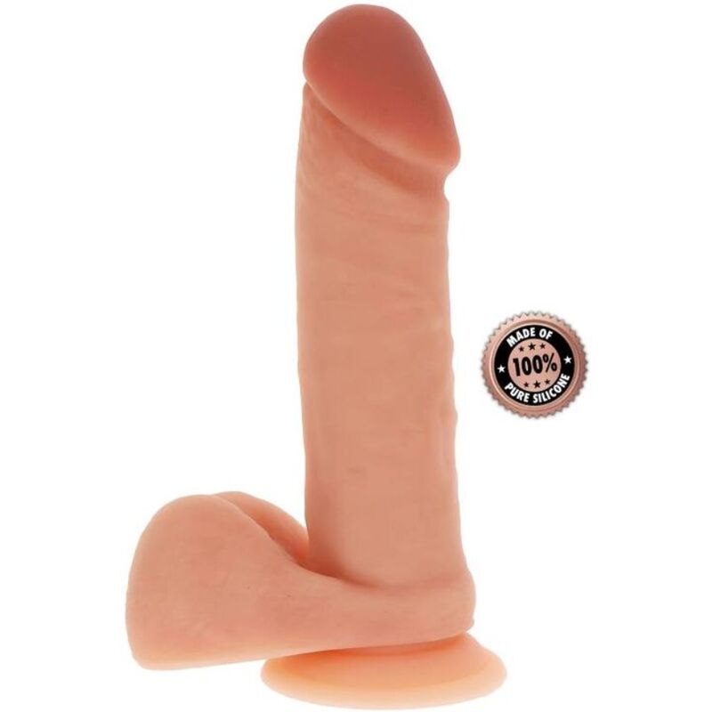 SILIKONOVÉ DILDO 20,5 CM S KOULEMI SKIN