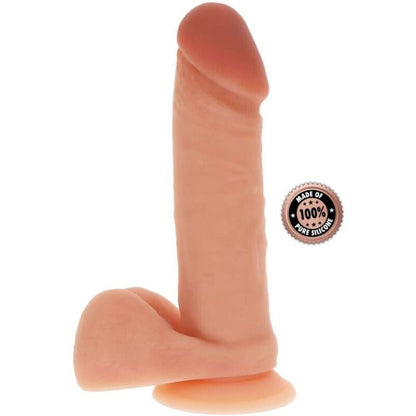SILIKONOVÉ DILDO 20,5 CM S KOULEMI SKIN