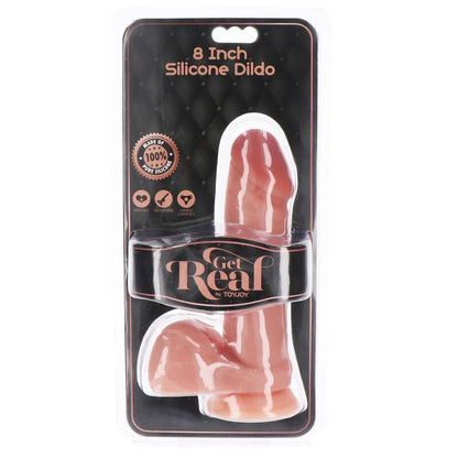SILIKONOVÉ DILDO 20,5 CM S KOULEMI SKIN