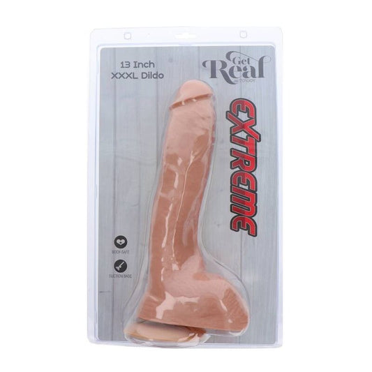 ZÍSKEJTE REÁL - EXTRÉMNÍ XXXL DILDO 34 CM SKIN