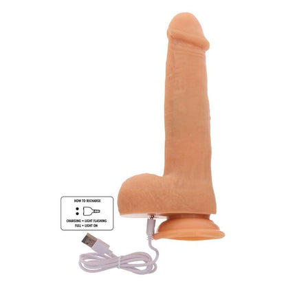 ZÍSKEJTE SKUTEČNOST - ROTUJÍCÍ KORÁLKY VIBRAČNÍ DILDO KŮŽE