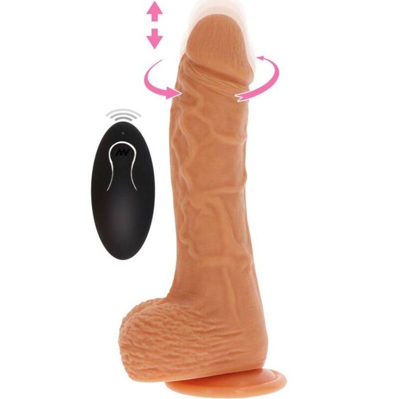 ZÍSKEJTE REÁL - OTOČNÉ VIBROVACÍ DILDO NAHORU A DOLŮ