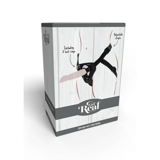 GET REAL - PÁSKOVÝ POSTROJ ČERNÝ