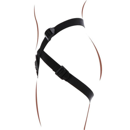 GET REAL - PÁSOVÝ POSTROJ STRAP-ON PLEASURE HARNESS ČERNÝ