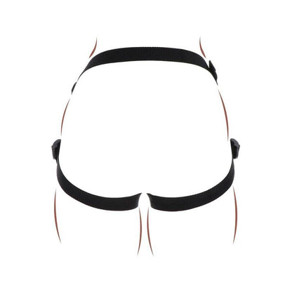GET REAL - PÁSOVÝ POSTROJ STRAP-ON PLEASURE HARNESS ČERNÝ