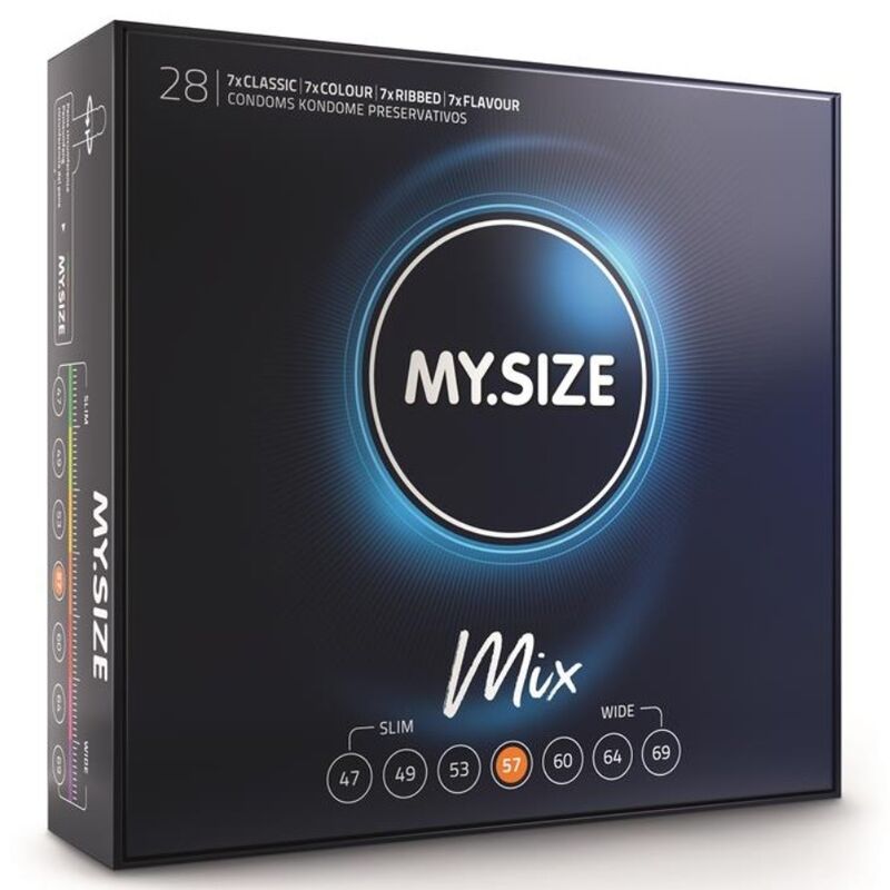 MOJE VELIKOST - MIX KONDOMY 57 MM 28 KS
