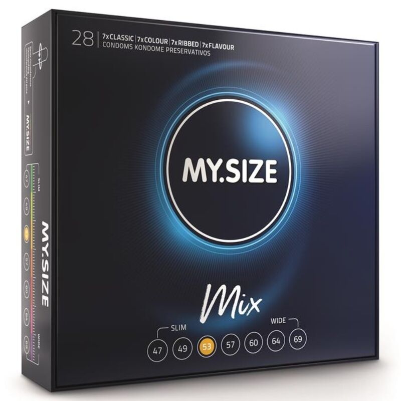 MOJE VELIKOST - MIX KONDOMY 53 MM 28 KS