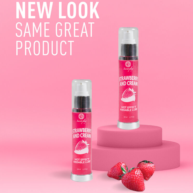 SECRETPLAY - LUBRIKANT 2-1 HEAT EFFECT JAHODA A KRÉM 50 ML