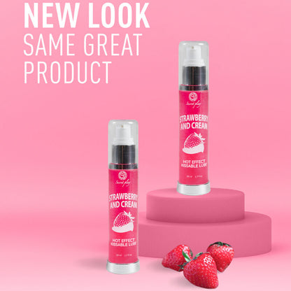 SECRETPLAY - LUBRIKANT 2-1 HEAT EFFECT JAHODA A KRÉM 50 ML