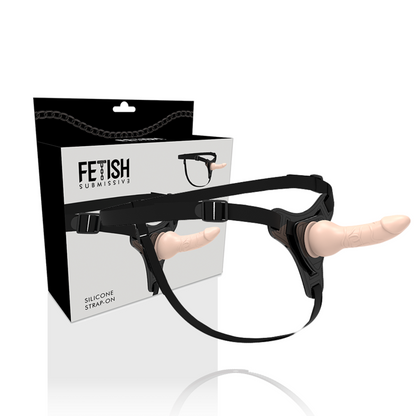 FETIŠ SUBMISSIVNÍ POSTROJ - REALISTICKÝ SILIKONOVÝ MATERIÁL 16 CM