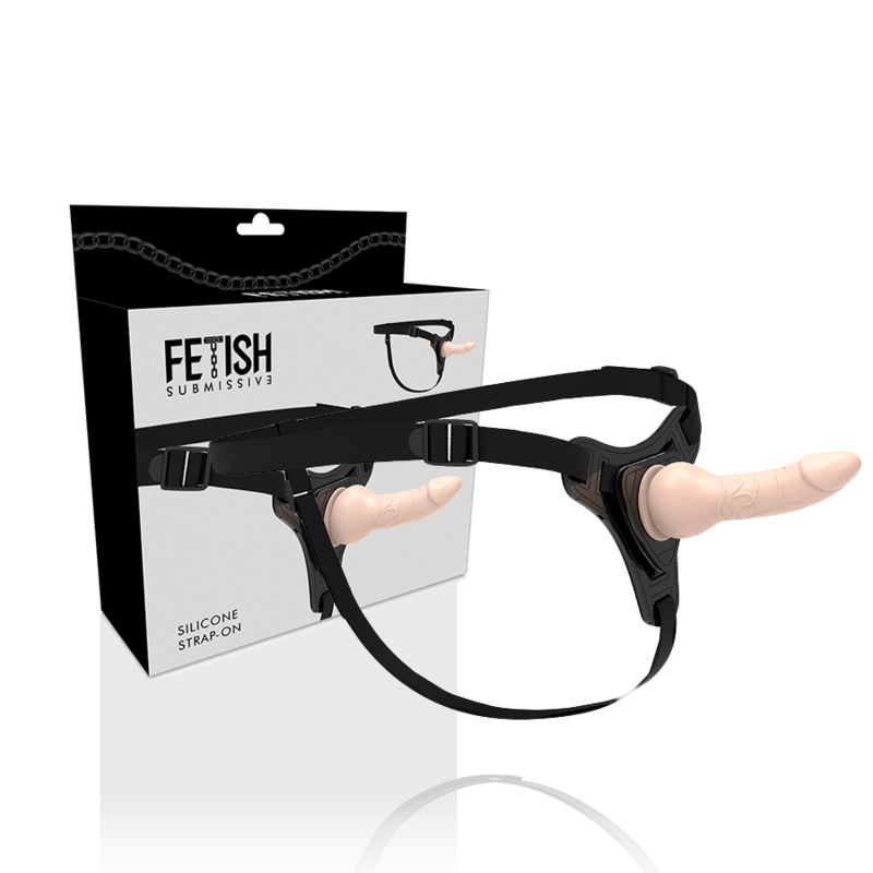 FETIŠ SUBMISSIVNÍ POSTROJ - REALISTICKÝ SILIKONOVÝ MATERIÁL 16 CM