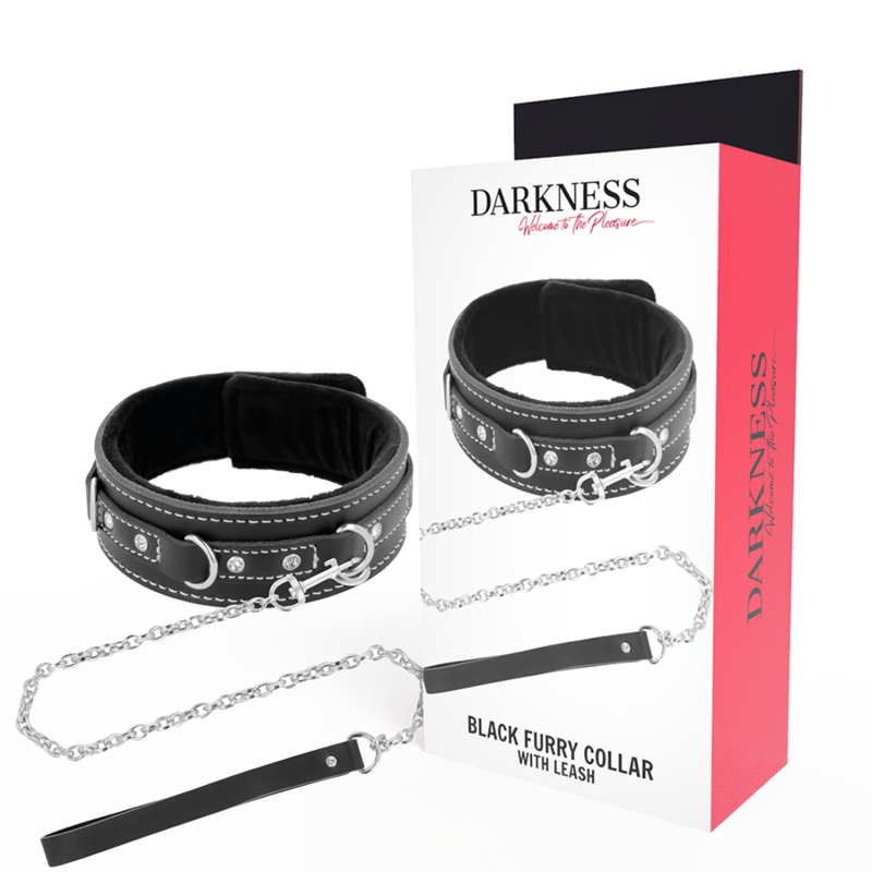 DARKNESS - NÁHRDELNÍK Z VYSOCE KVALITNÍ KOŽE S VODÍTKEM
