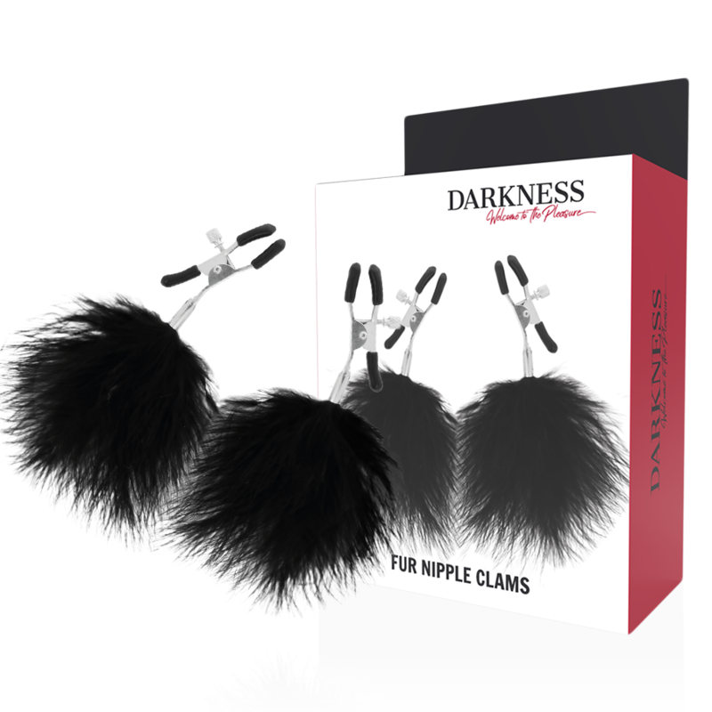 DARKNESS - Svorky na bradavky s bambulkami 2