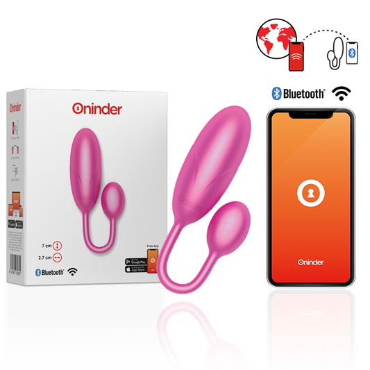 ONINDER - DENVER VIBRACE VAJÍČKO RŮŽOVÉ 7 X 2,7 CM APLIKACE ZDARMA