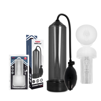 PUMP ADDICTED - RX3 ČERNÁ S POUZDREM PRO PLEASUE SLEEVE