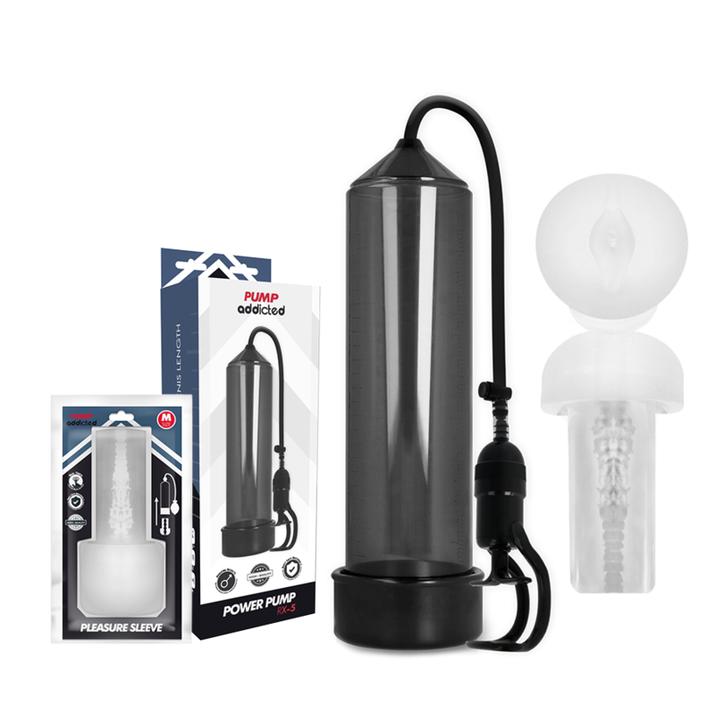 PUMP ADDICTED - RX5 ČERNÁ S MASTURBÁTOREM