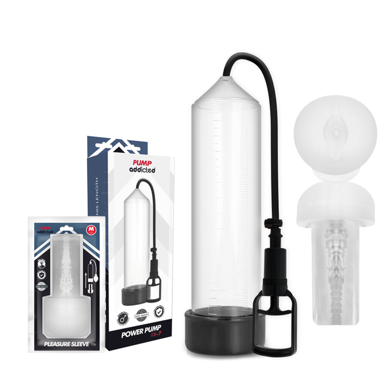 PUMP ADDICTED - RX7 TRANSPARENTNÍ S MASTURBÁTOREM