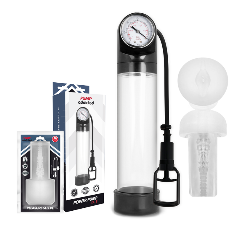 PUMP ADDICTED - RX9 TRANSPARENTNÍ S MASTURBÁTOREM