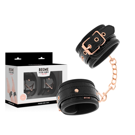 BEGME - PRÉMIOVÉ MANŽETY NA KOTNÍKY BLACK EDITION S NEOPRENOVOU PODŠÍVKOU
