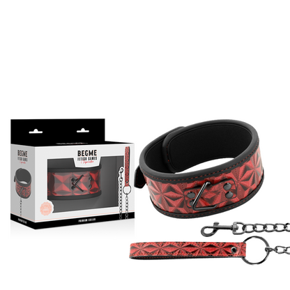 BEGME - PREMIUM VEGANSKÝ KOŽENÝ OBOJEK RED EDITION S NEOPRENOVOU PODŠÍVKOU