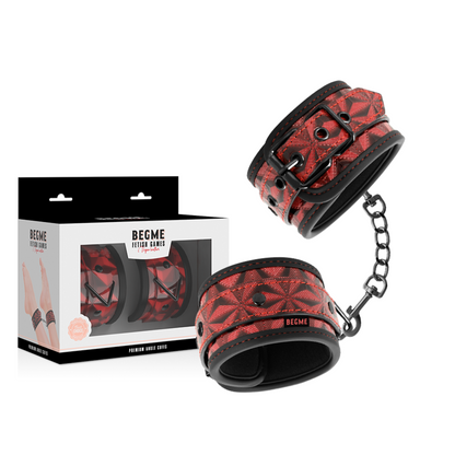 BEGME - PRÉMIOVÉ MANŽETY NA KOTNÍKY RED EDITION S NEOPRENOVOU PODŠÍVKOU