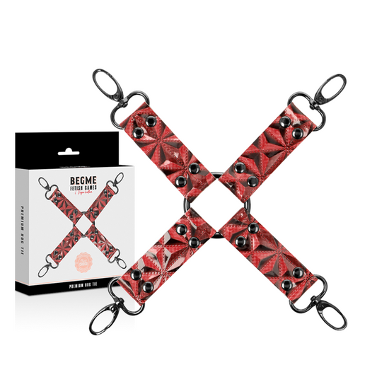 BEGME - PRÉMIOVÁ VEGANSKÁ KOŽENÁ KRÁVATA RED EDITION