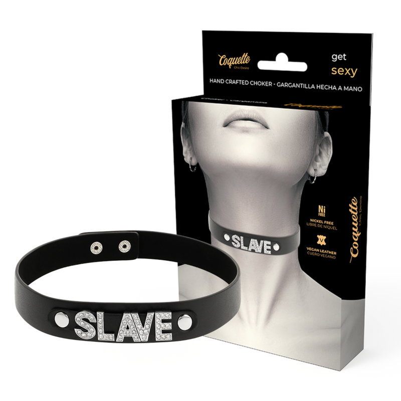 KOKETNÍ ŠIK DESIRE - VEGANSKÝ KOŽENÝ NÁHRADNÍK SLAVE