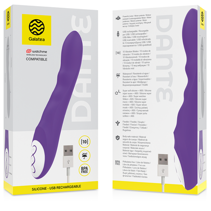 GALATEA - VIBRÁTOR DANTE LILAC KOMPATIBILNÍ S BEZDRÁTOVOU TECHNOLOGII WATCHME