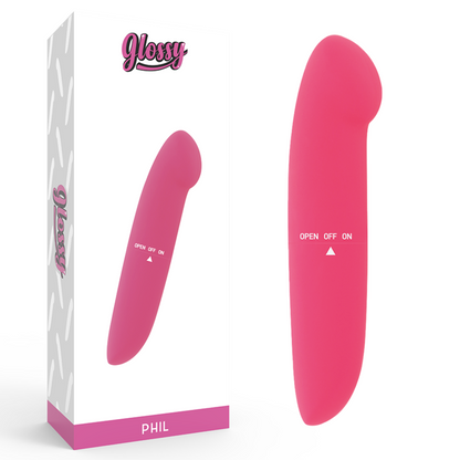 LESKLÝ - PHIL VIBRATOR RŮŽOVÝ
