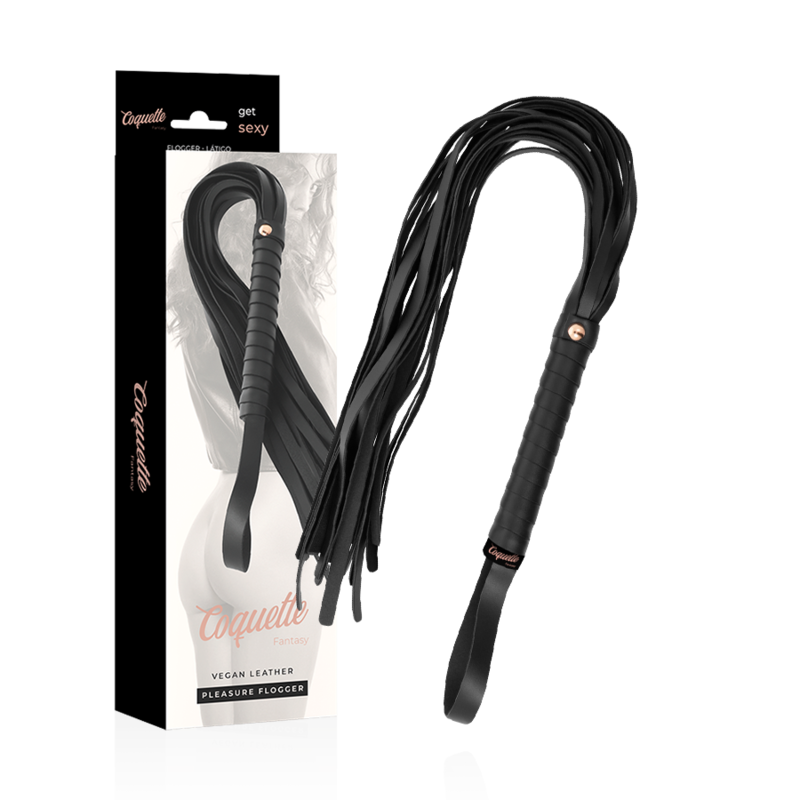 KOKETNÍ ŠIK TOUHA - FANTASY VEGANSKÝ KOŽENÝ FLOGGER
