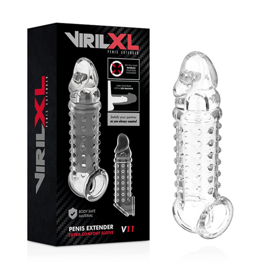 VIRILXL - PRODLOUŽENÍ A POUZDRO NA PENIS V11 TRANSPARENTNÍ