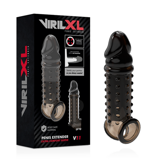 VIRILXL - PRODLOUŽENÍ A POUZDRO NA PENIS V11 ČERNÉ
