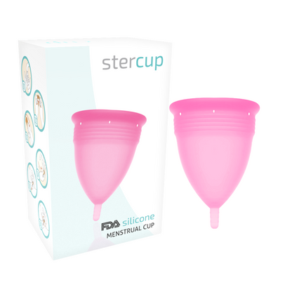 STERCUP - SILIKONOVÝ MENSTRUAČNÍ KAŠÍREK FDA RŮŽOVÝ - VELIKOST S
