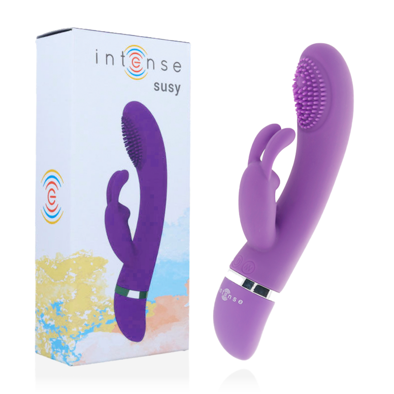 INTENSE - SUSY SILICONOVÝ OSCILAČNÍ VIBRÁTOR RABBIT LILAC