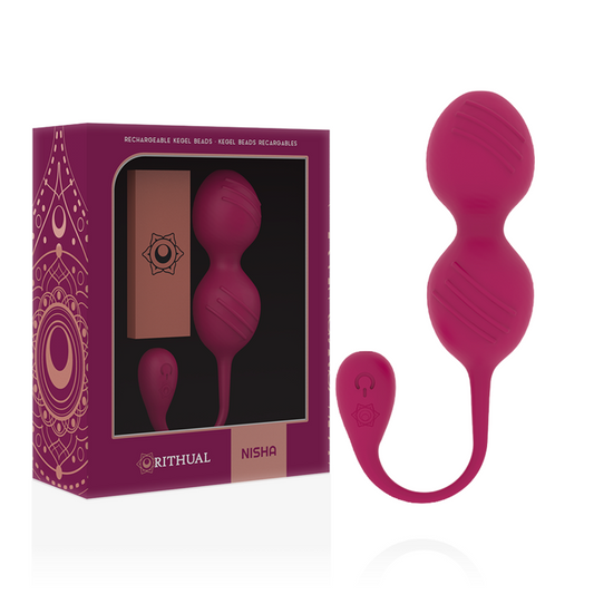 RITHUAL - NISHA DOBÍJECÍ VIBRAČNÍ KEGELOVY KOULE ORCHIDEJ